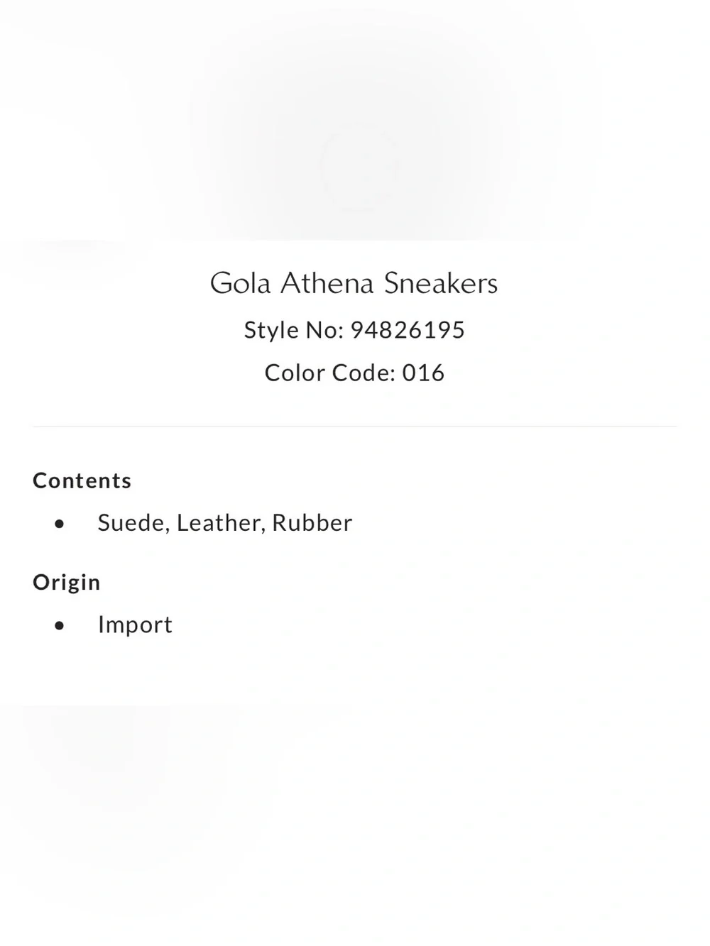 NIB Gola for Free People Athena Sneakers